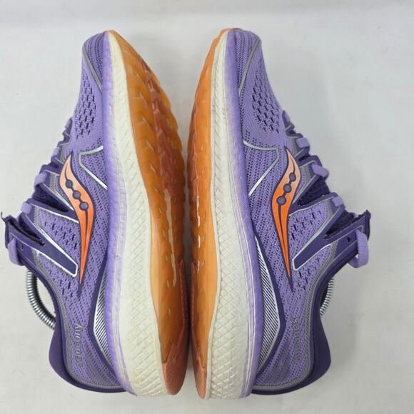 Saucony Freedom ISO Womens Running Shoes Purple/Orange Size 7.5 - Picture 6 of 8